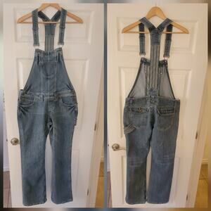 True People Overall Womens Juniors Sz 13 Straight Wide Leg Baggy Retro